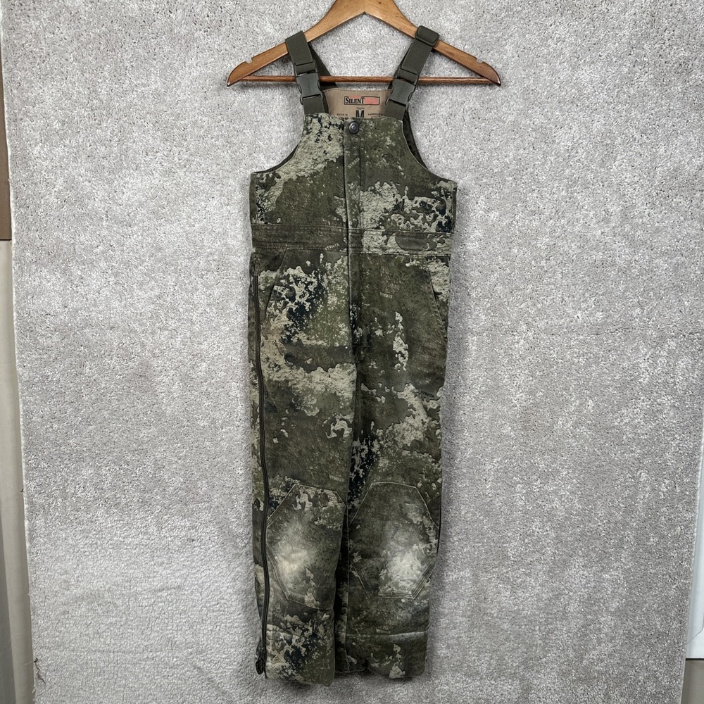 RedHead Silent Hide Bib Pants Youth Medium Camouflage Thermolite Strata